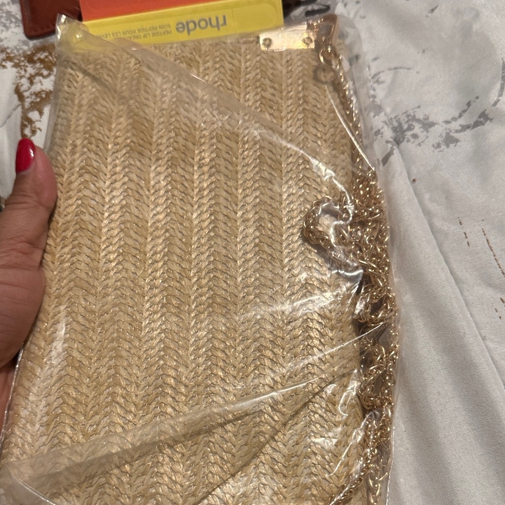 Dior Beige Woven Clutch - Picture 2 of 2